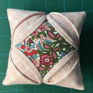 cathedral window pincushion front